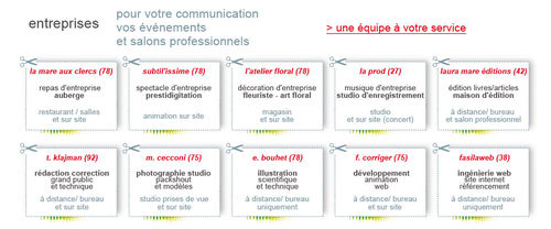 Communication, évènements et salons professionnels